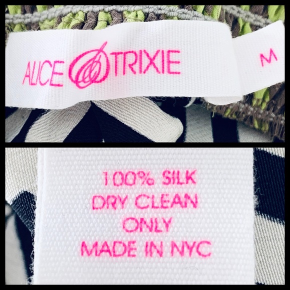 Alice & Trixie Silk Halter Geo Print Maxi M - Picture 4 of 4